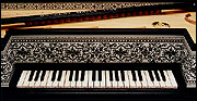 Detail of virginal keyboard